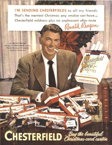 Chesterfield ad by Ronal Reagan